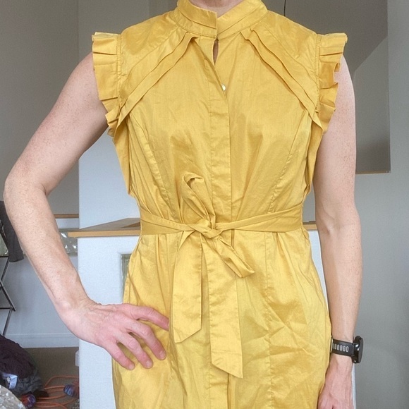 ESLEY {Anthropologie} Cotton Midi Dress - Picture 3 of 10